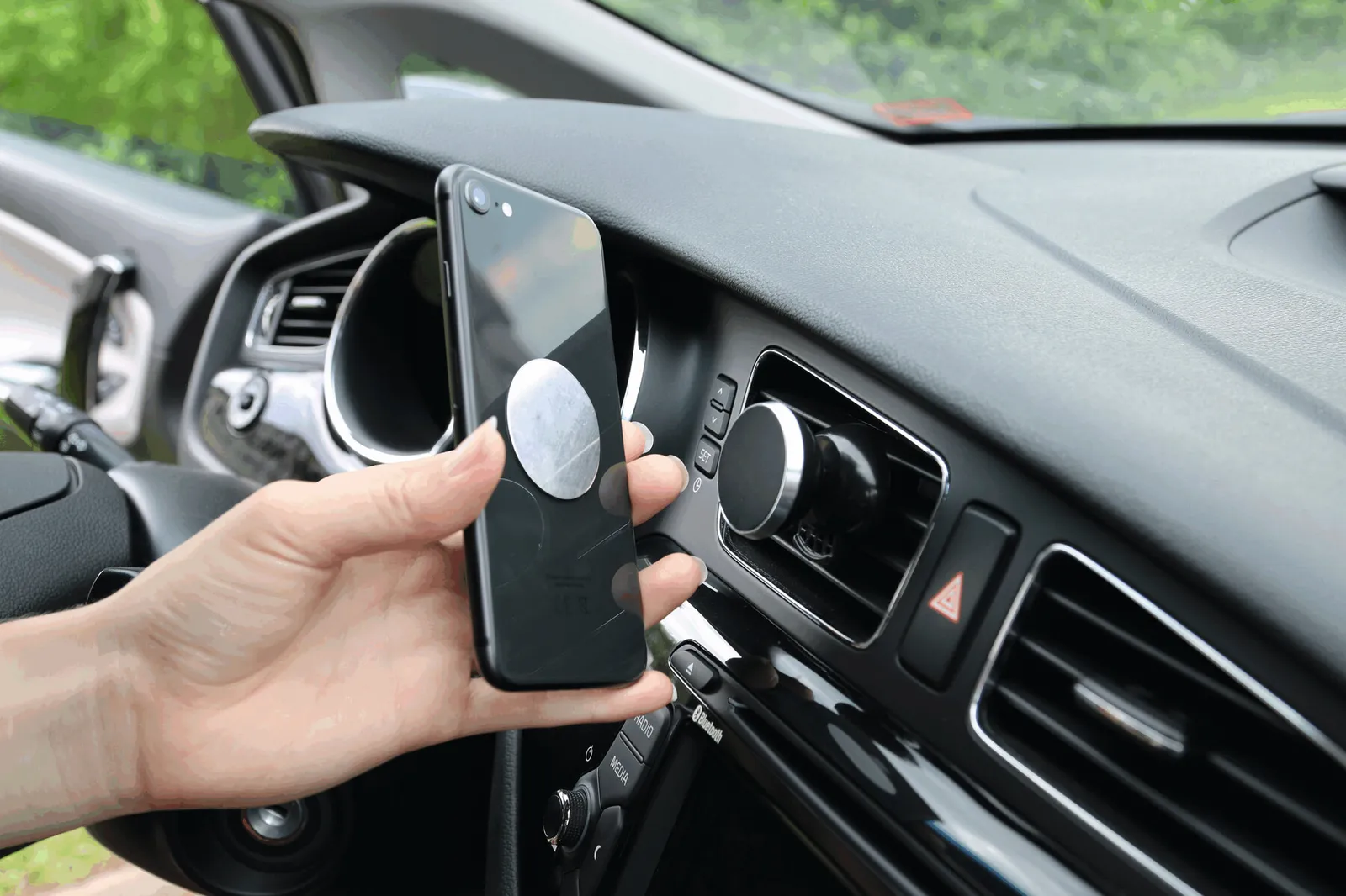 FLUX - Magnet Telefonhalter schwarz, silber, schwarz, silber – Bild 9