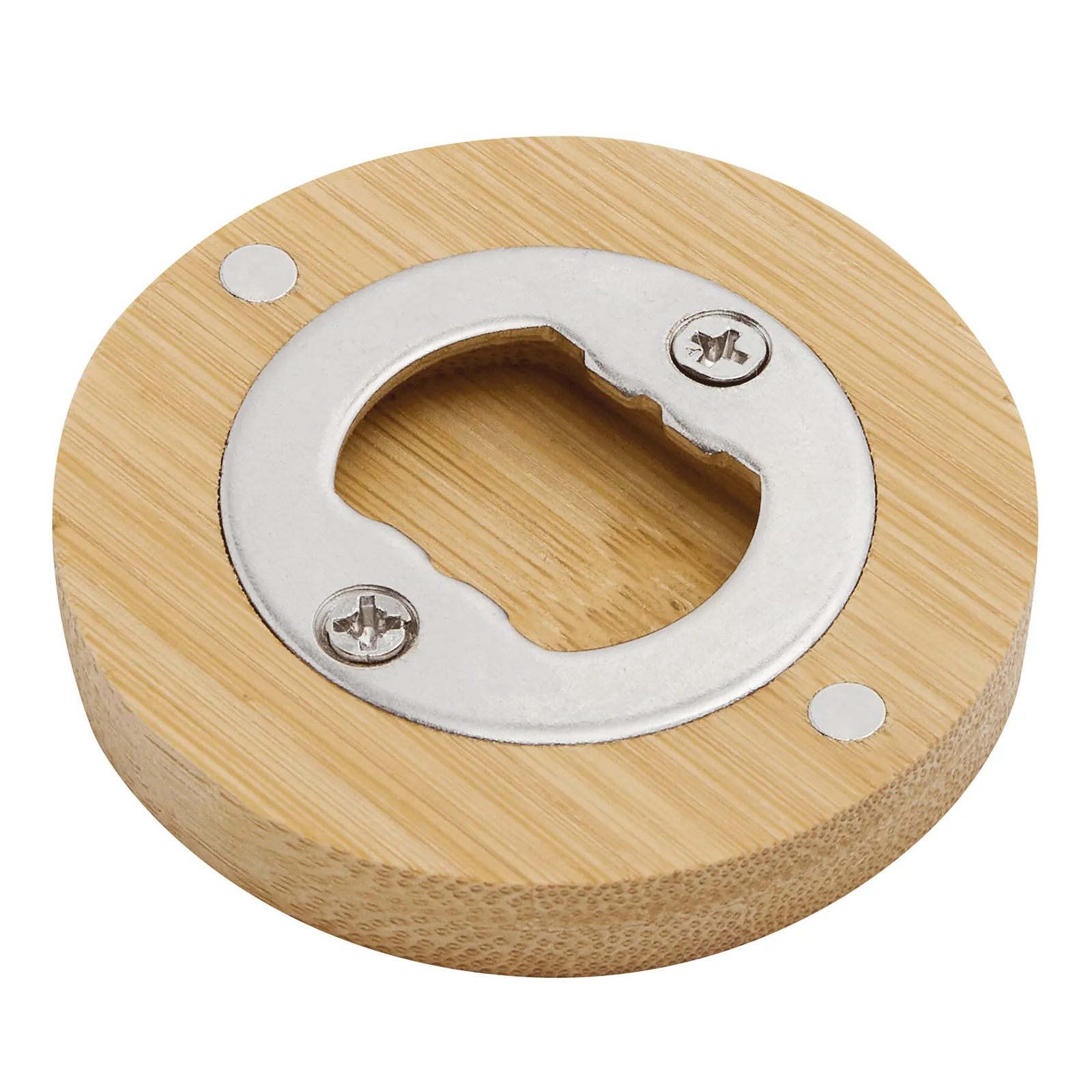 BAMBOO COIN - Flaschenöffner braun, silber