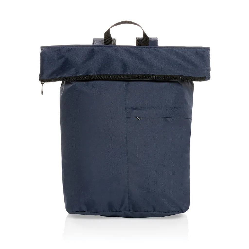 Dillon AWARE™ RPET faltbarer Lightweight-Rucksack, navy blau – Bild 2
