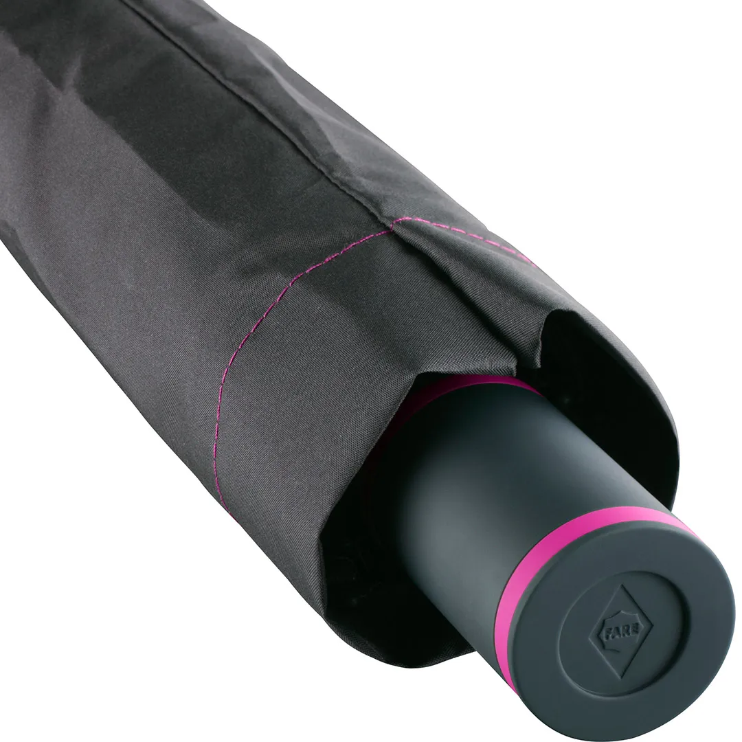 Taschenschirm FARE® Mini Style, schwarz-magenta – Bild 3