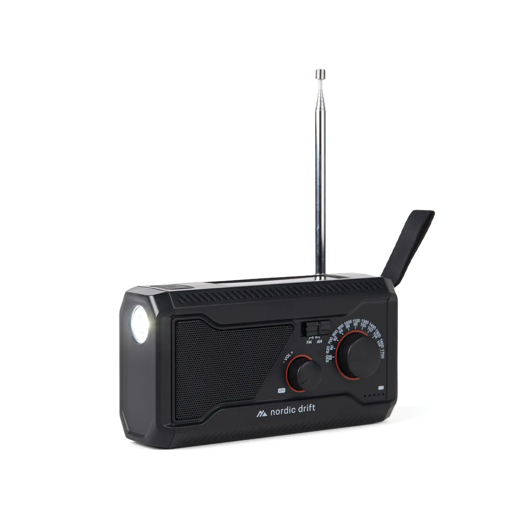 Nordic Drift Titan IPX4 multifunktionales Radio 4000mAh, schwarz – Bild 3