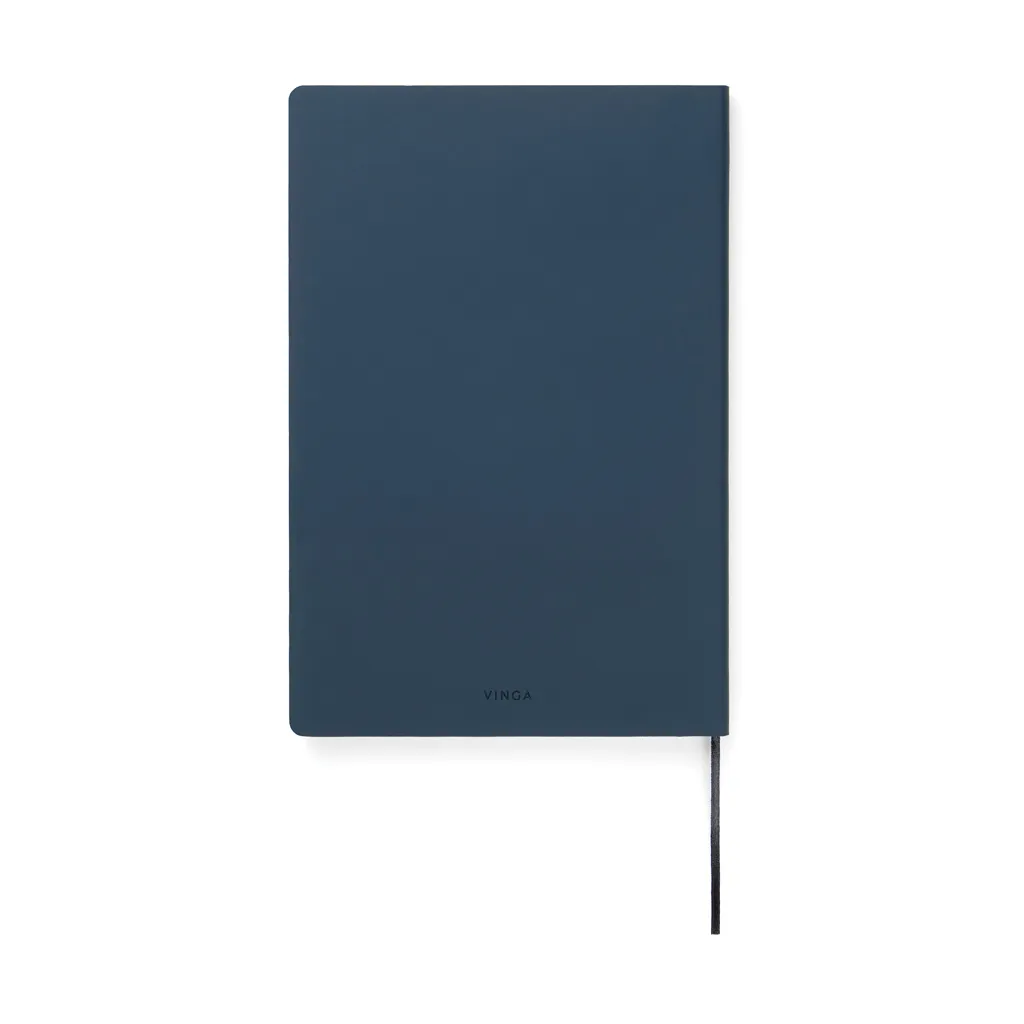 VINGA Baltimore RCS PU Softcover Notizbuch, navy blau – Bild 2