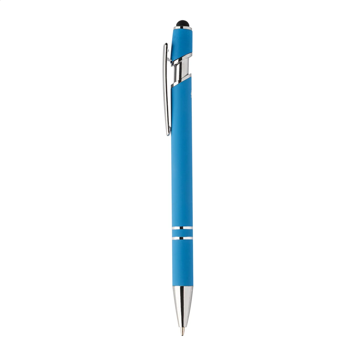 Touchpen-Kugelschreiber Tonnel Soft, hellblau – Bild 9