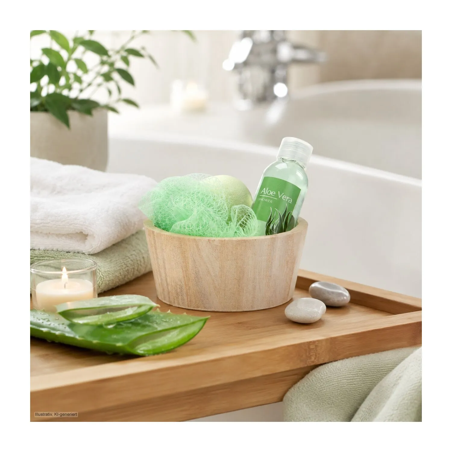 Wellness-Geschenkset: Green in Balance, grün – Bild 3