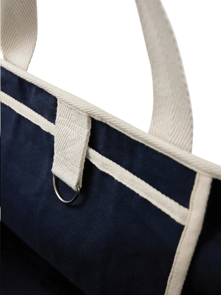 VINGA Volonne AWARE™ Strandtasche aus recyceltem Canvas, blau – Bild 6