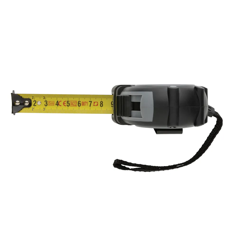 Grip 5m/19mm Maßband aus RCS recyceltem Kunststoff, grau – Bild 3