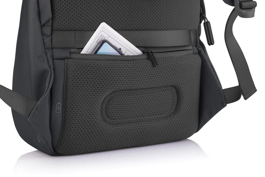 Bobby Soft, Anti-Diebstahl-Rucksack, schwarz – Bild 5