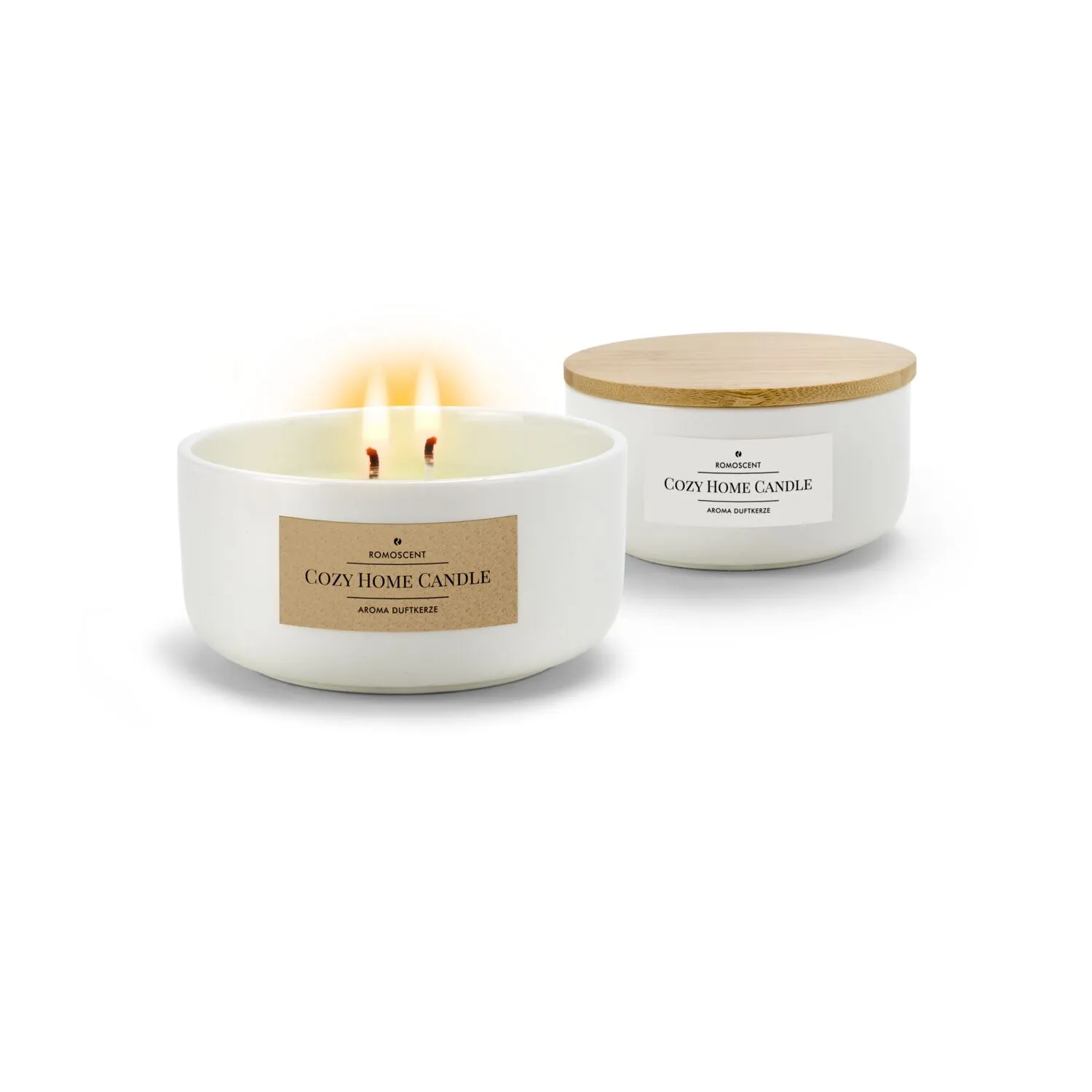 ROMOSCENT® Aromakerze Cozy Home, weiß – Bild 7