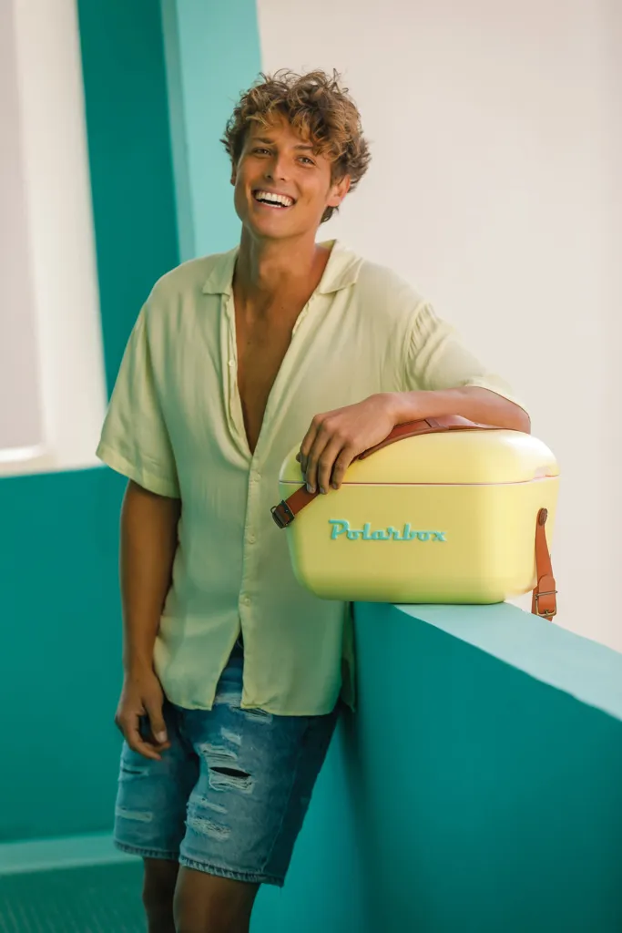 Polarbox Original Large 20L Vintage Kühlbox, gelb – Bild 5