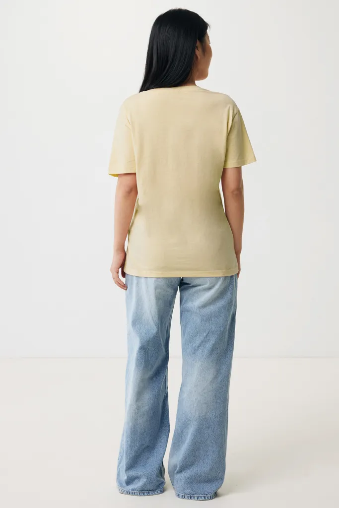IQONIQ Yala Damen T-Shirt aus recycelter Baumwolle, cream yellow – Bild 5