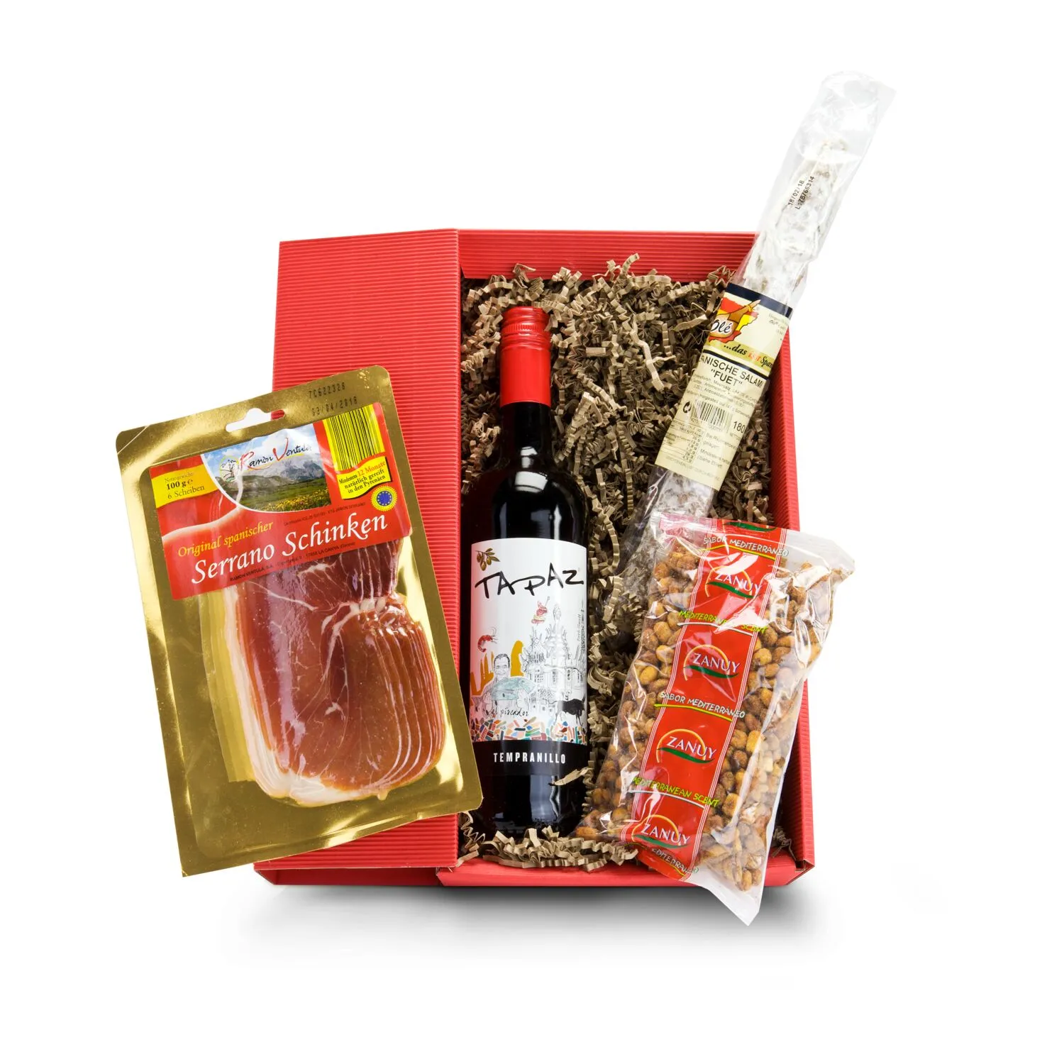 Geschenkset / Präsenteset: Tapas Serrano, rot – Bild 2