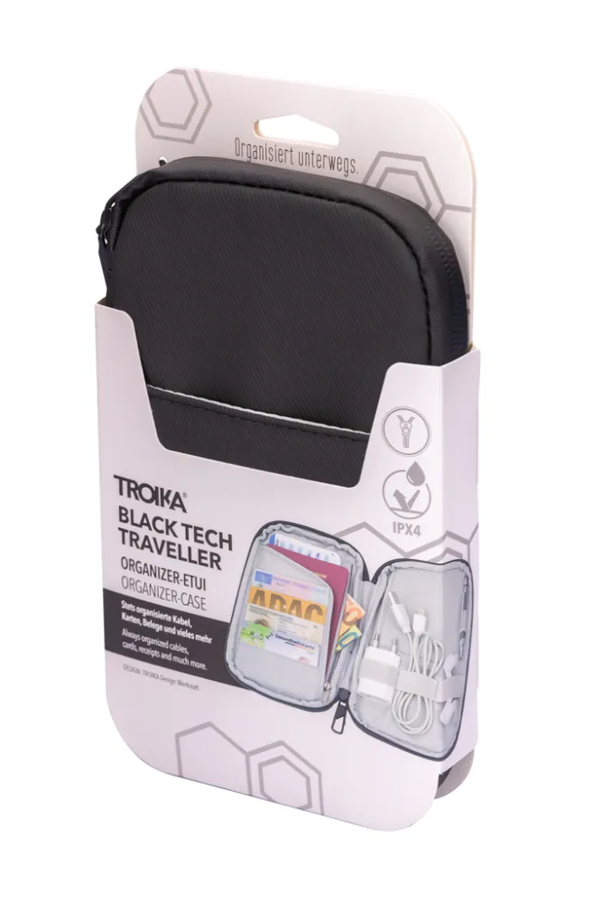 Smart Traveller TROIKA BLACK TECH TRAVELLER, schwarz – Bild 5