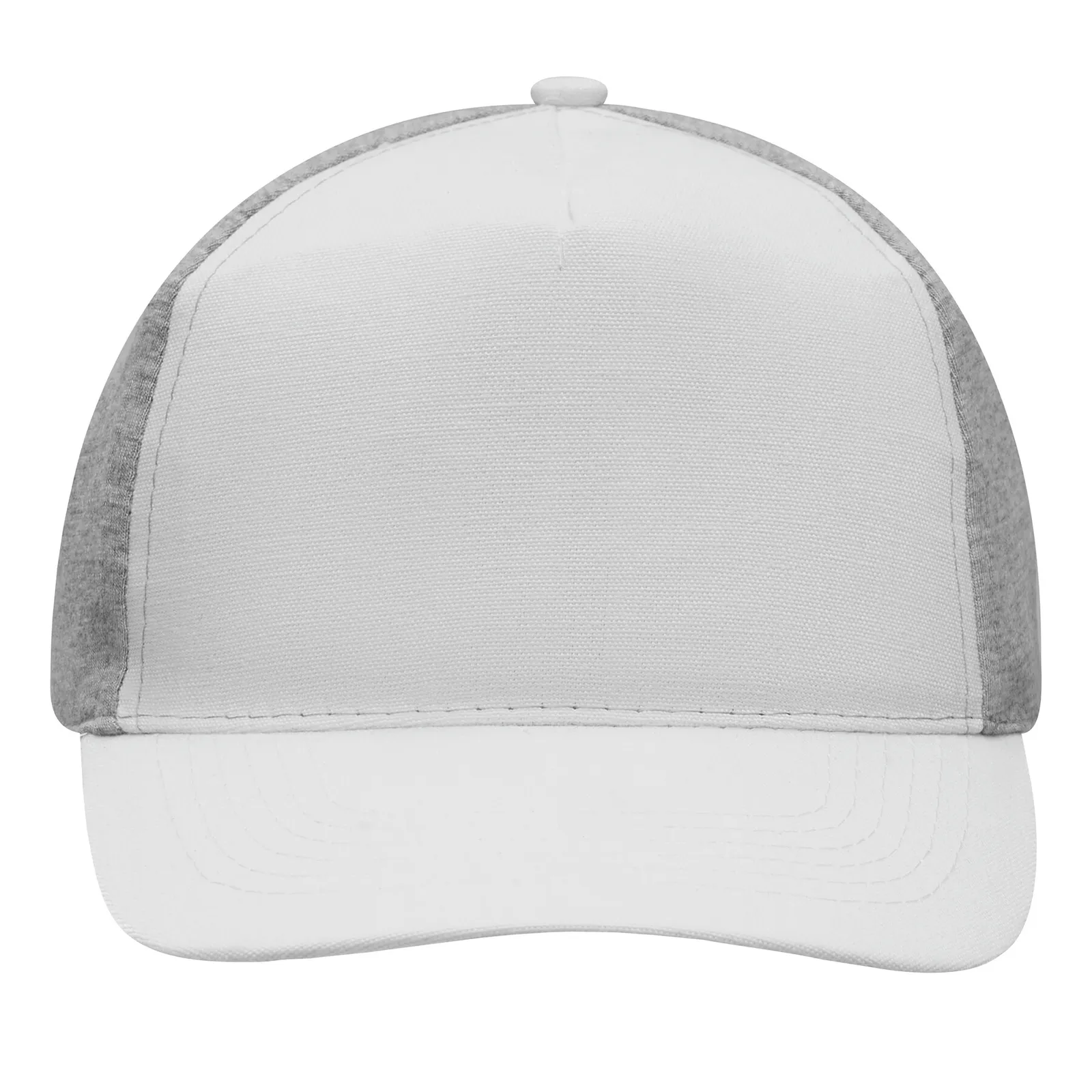 UP TO DATE - 5-Panel-Baseball-Cap, grau, weiß – Bild 3