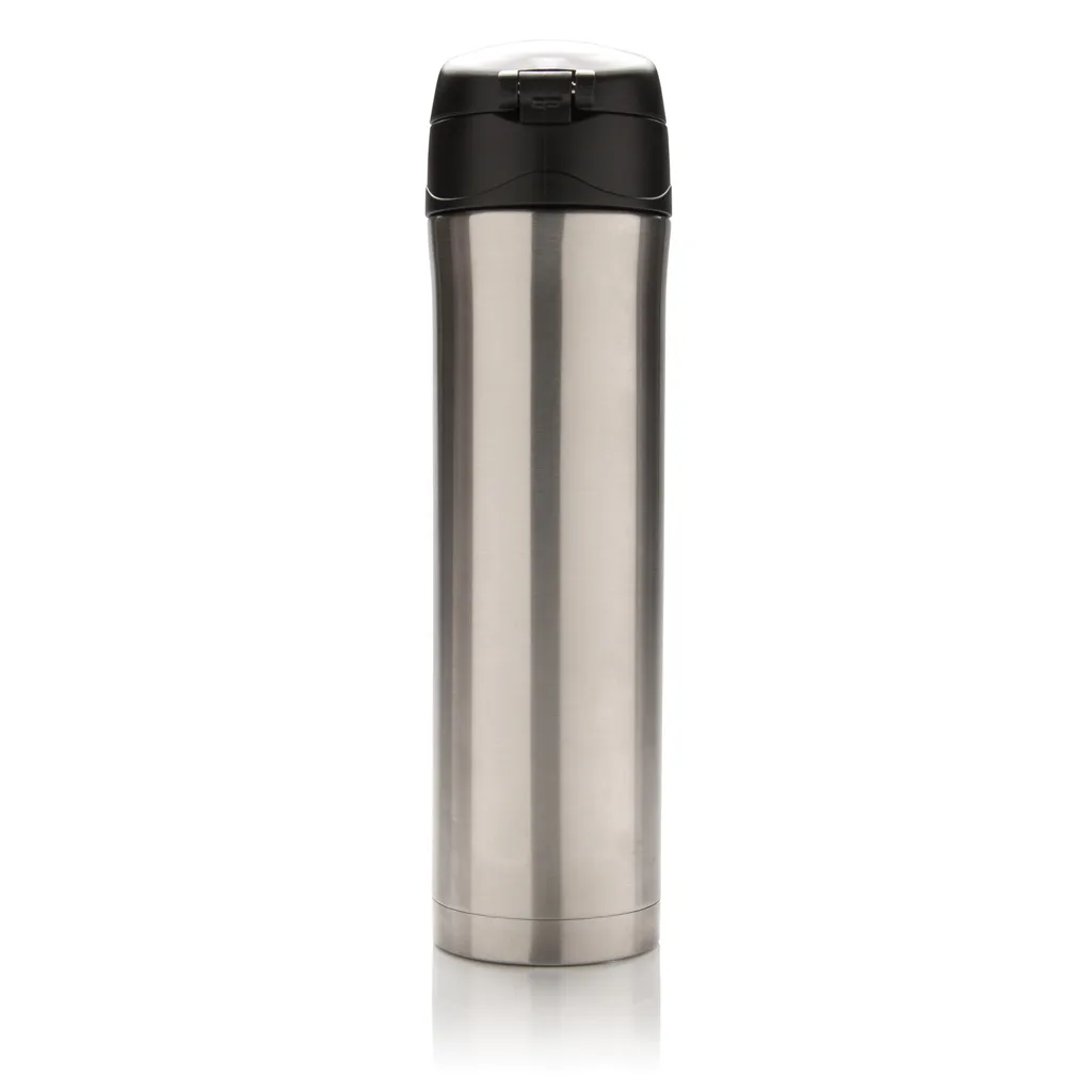 Easy Lock Vakuum-Flasche aus RCS recyceltem Stahl, silber – Bild 5
