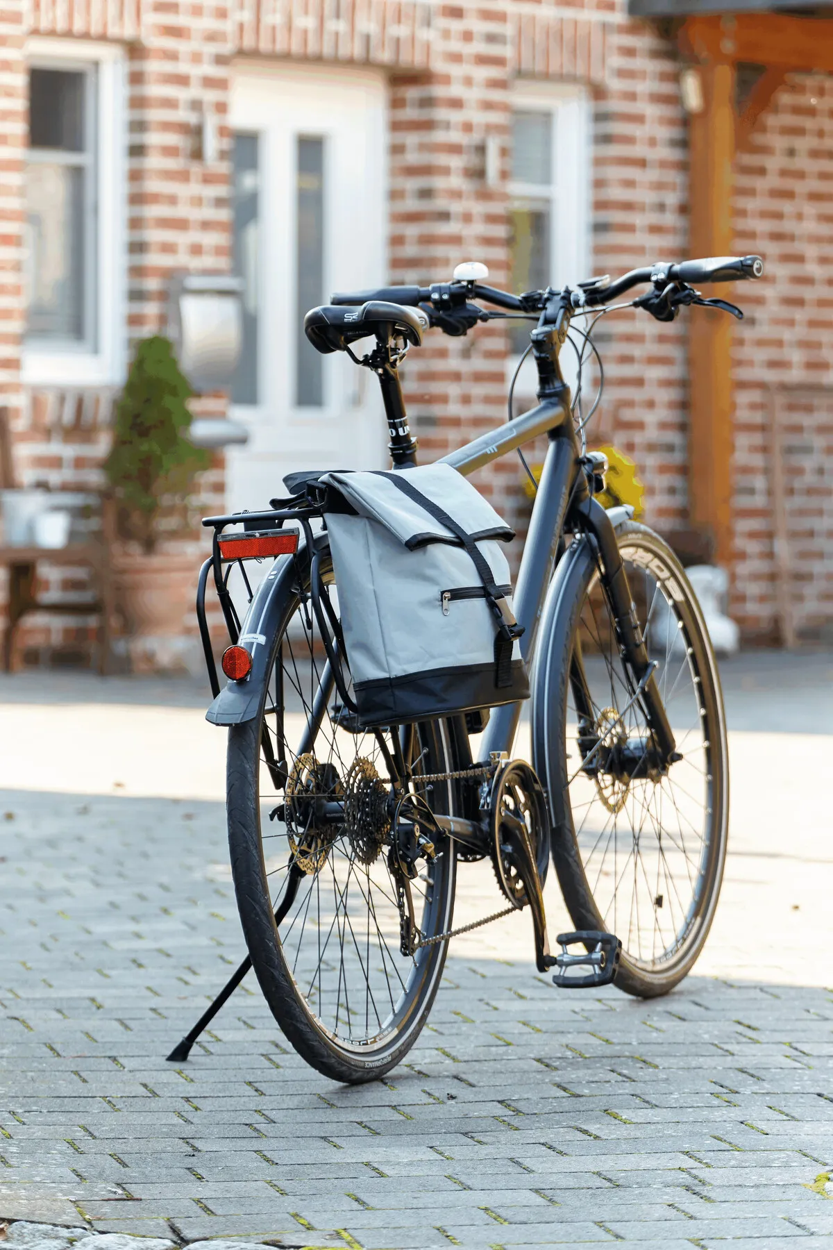BIKE MATE - Fahrradtasche grau, schwarz, grau, schwarz – Bild 10