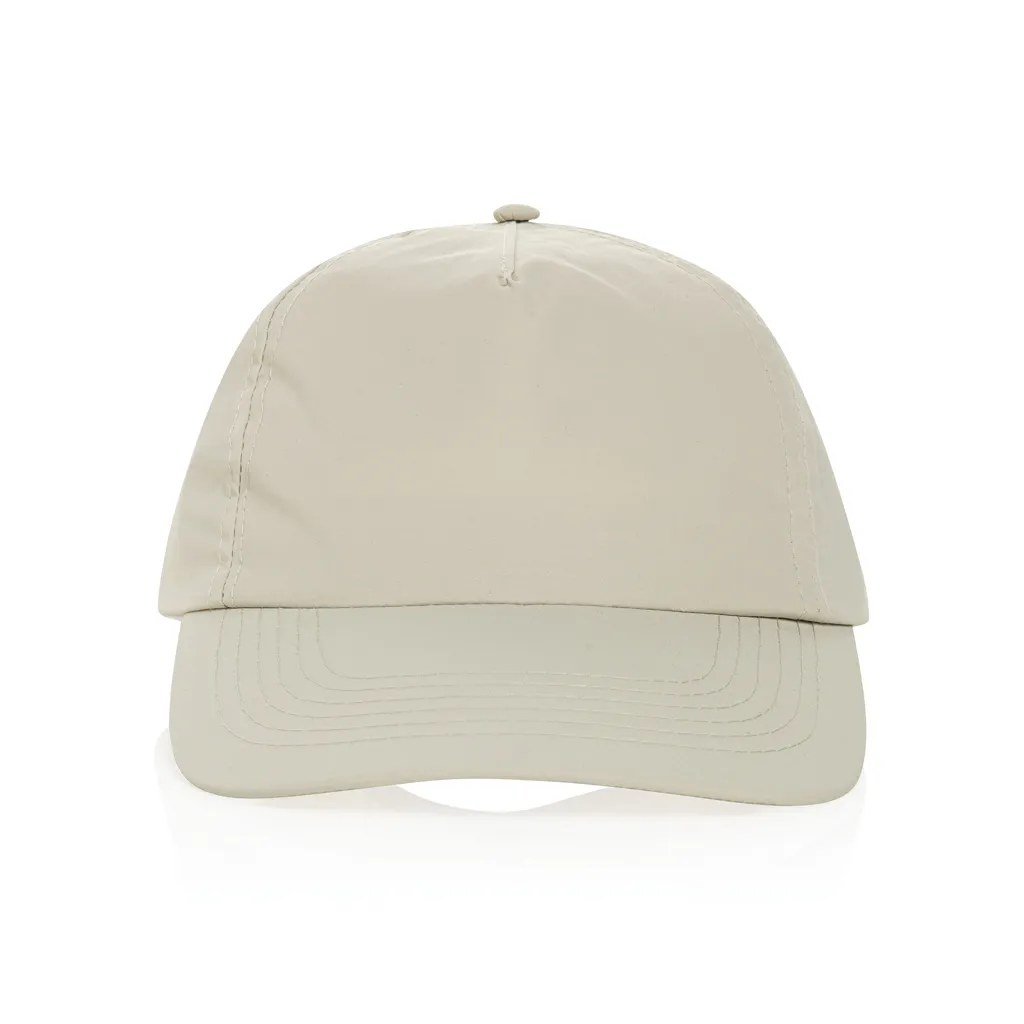 KENTO URBAN RCS 5-Panel-Cap aus RCS recyceltem Nylon, beige – Bild 2