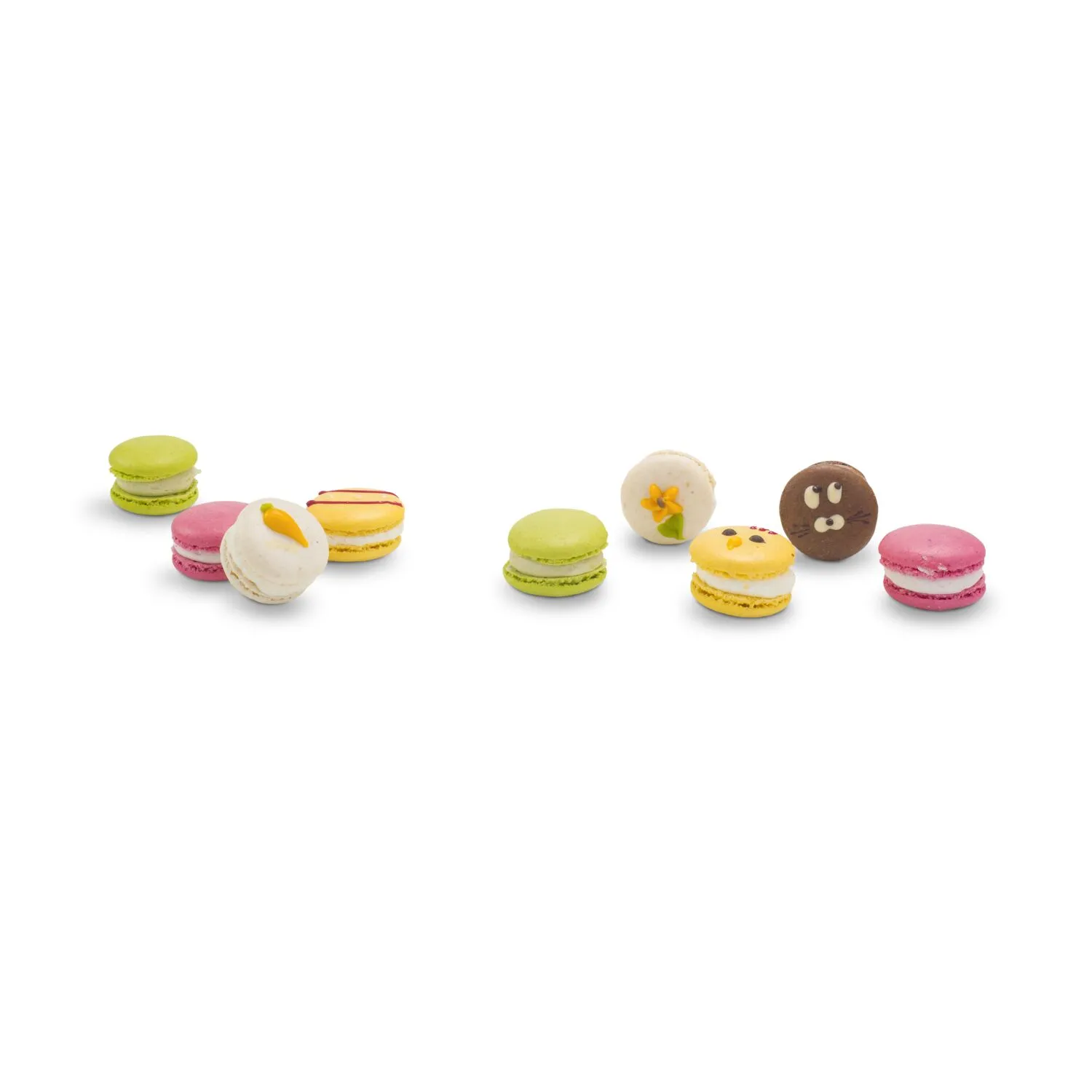 Geschenkartikel / Präsentartikel: Bunte Oster-Macarons, 90 g, grün – Bild 5