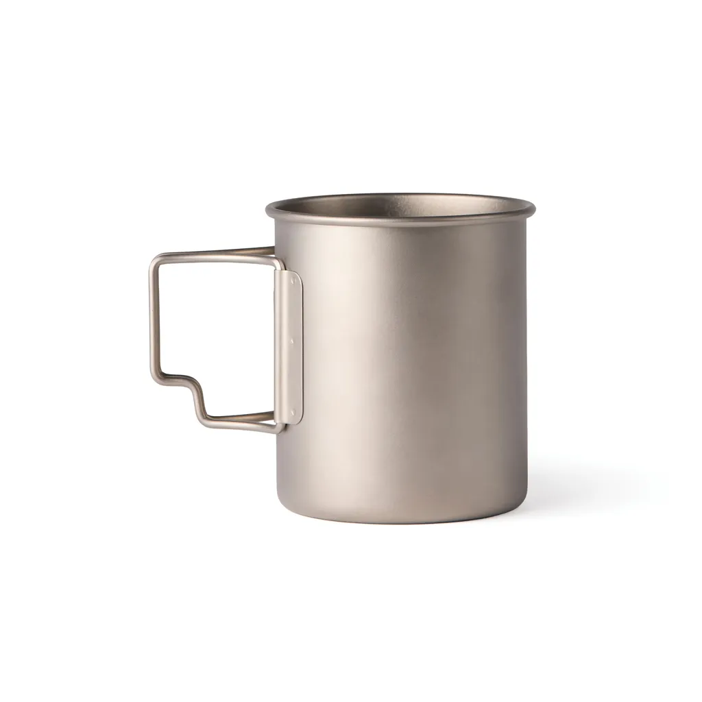 Nordic Drift Trail Ultraleichte Titan-Becher 450ml, silber – Bild 3
