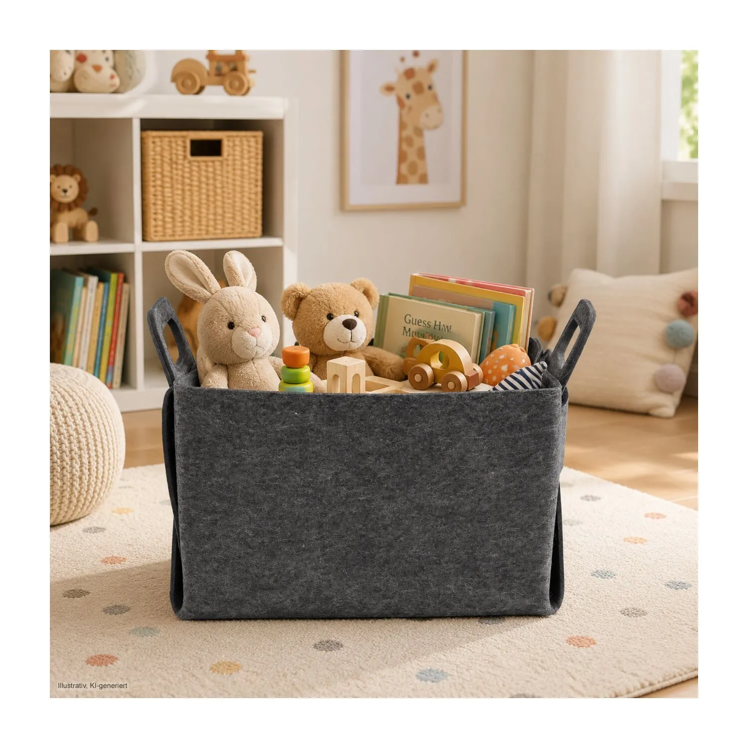 ROMINOX® Vegane Filztasche // Magna, grau – Bild 13