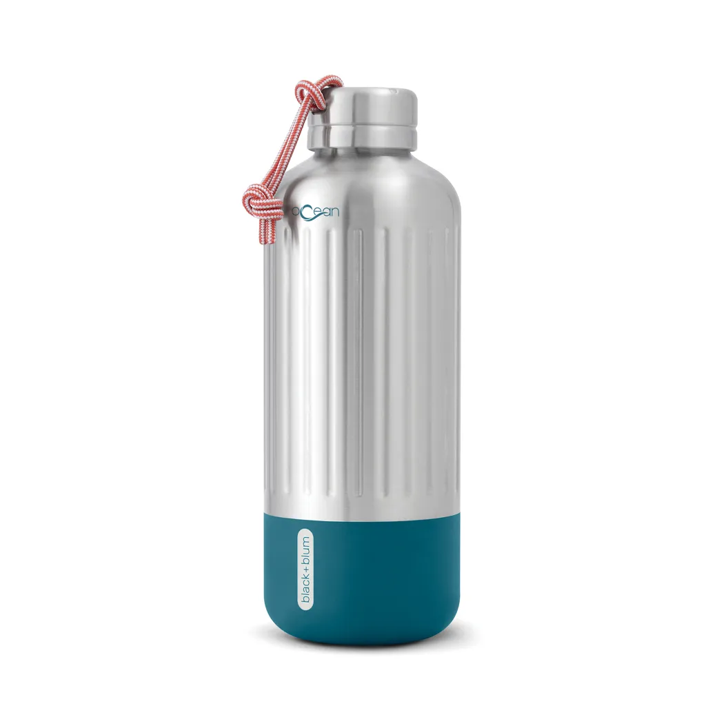 Black+Blum Explorer isolierte Wasserflasche groß, 850ml, turkis – Bild 5