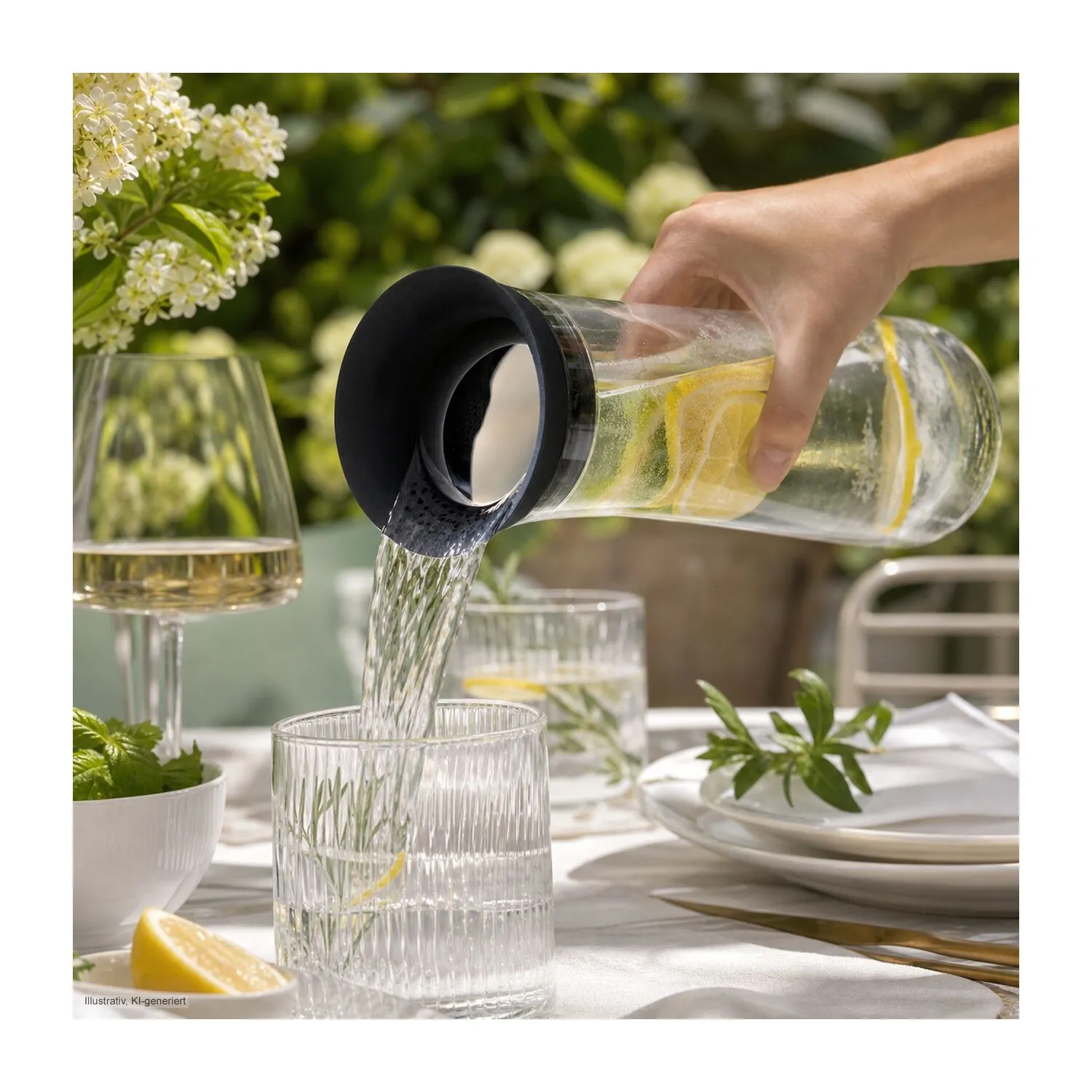 ROMINOX® Glaskaraffe // Silika, transparent – Bild 7