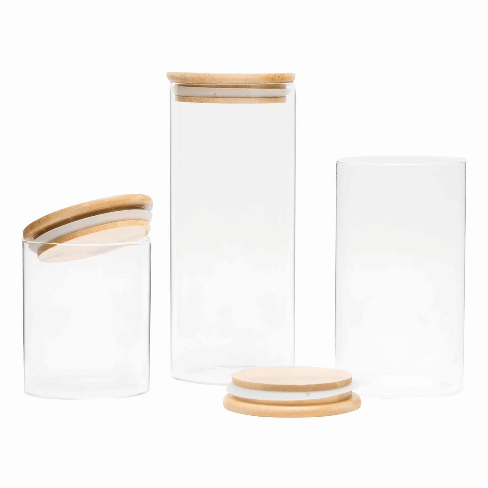 MECOZI STORAGE S - Glas-Vorratsdose, Füllmenge ca. 450 ml braun, transparent, braun, transparent – Bild 7