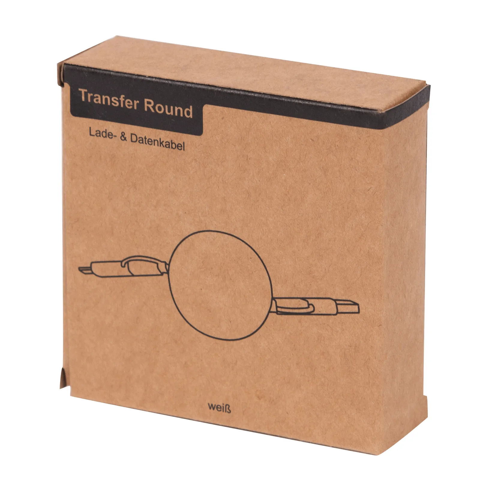 TRANSFER ROUND - Lade- und Datenkabel, weiß – Bild 5