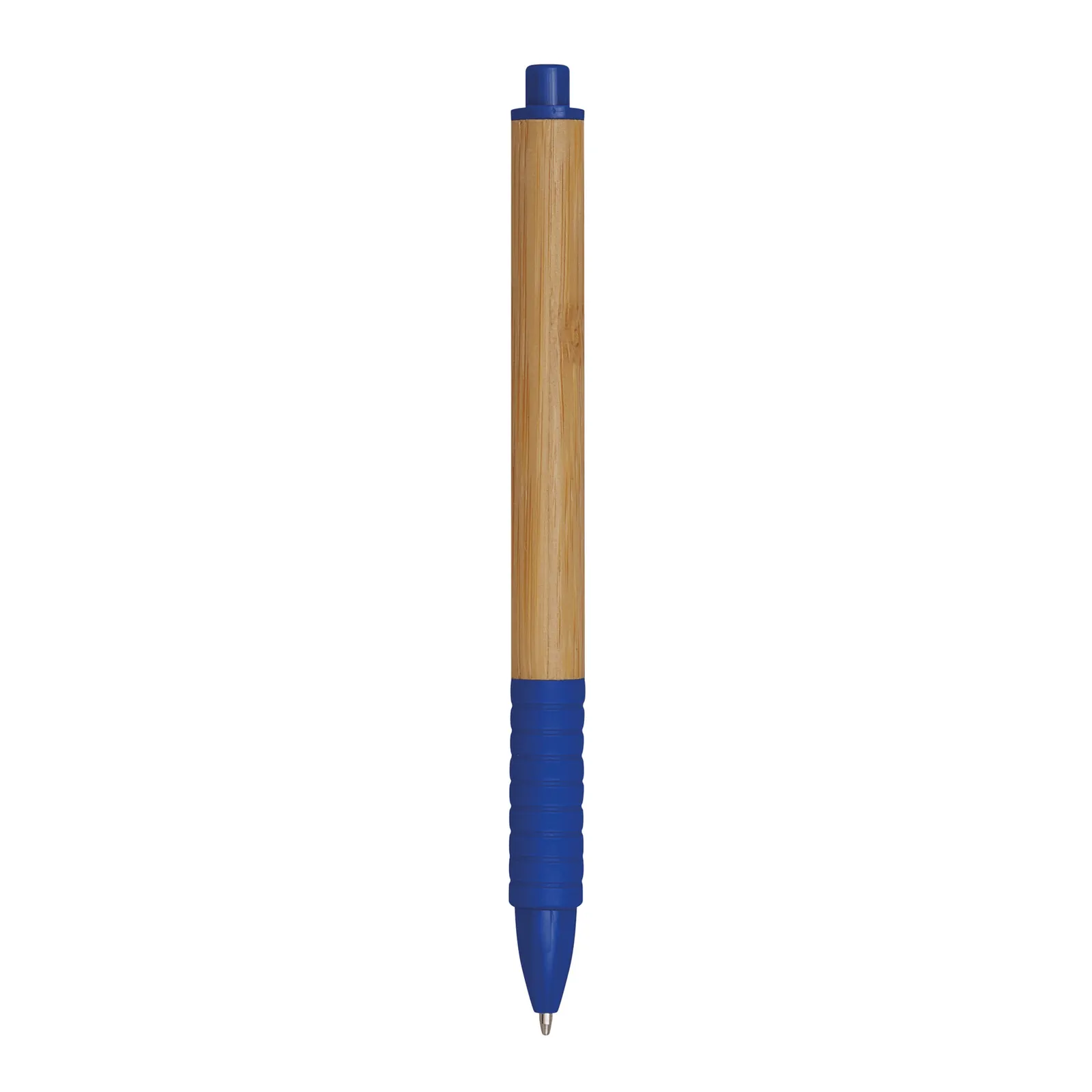 BAMBOO RUBBER - Kugelschreiber, blau, braun – Bild 4