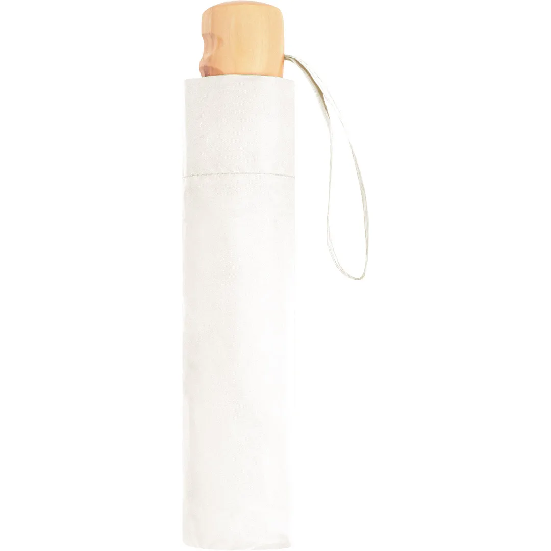 Taschenschirm ÖkoBrella, Ø 98 cm, Länge 26,5 cm, naturweiß wS – Bild 5