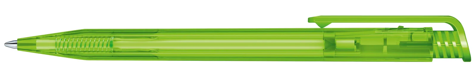 Super Hit Clear Druckkugelschreiber, Grün 376 – Bild 4