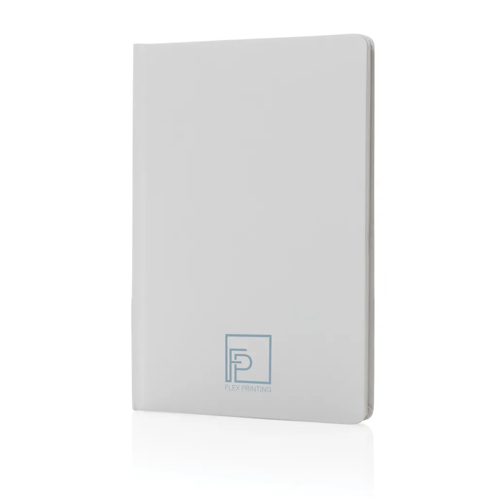 A5 Impact Steinpaper Hardcover Notizbuch, weiß – Bild 4