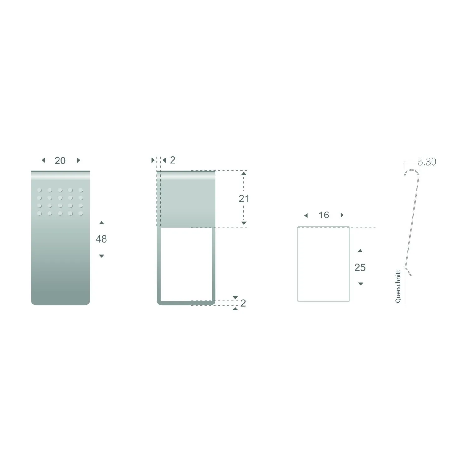 ROMINOX® Mehrweg-Büroklammer Straight Clip XL mit Noppen, idealer Mailingartikel für Dokumente, bis zu 35 Seiten Klemmkraft, silber – Bild 7