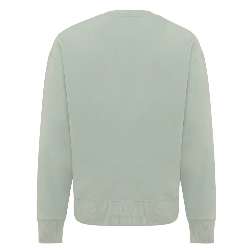 IQONIQ Kruger Relax-Rundhals-Sweater aus recycelt. Baumwolle, Iceberg green – Bild 2