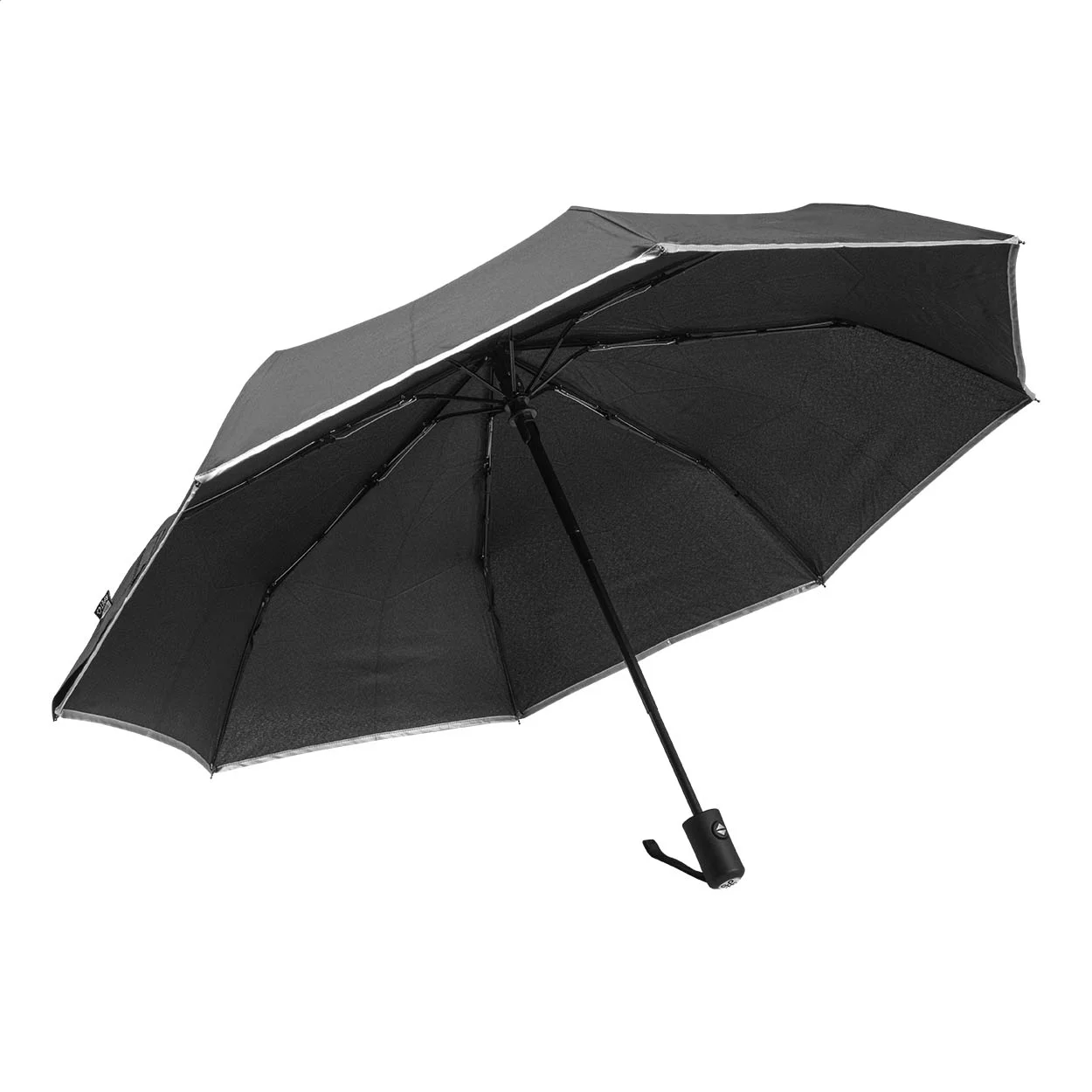 Regenschirm Ouragan, RPET, schwarz – Bild 3