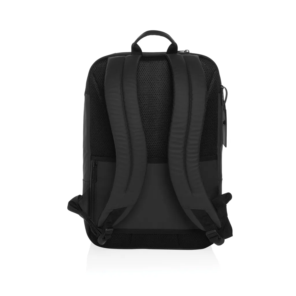 Armond AWARE™ RPET 15.6" Deluxe Laptop-Rucksack, schwarz – Bild 3