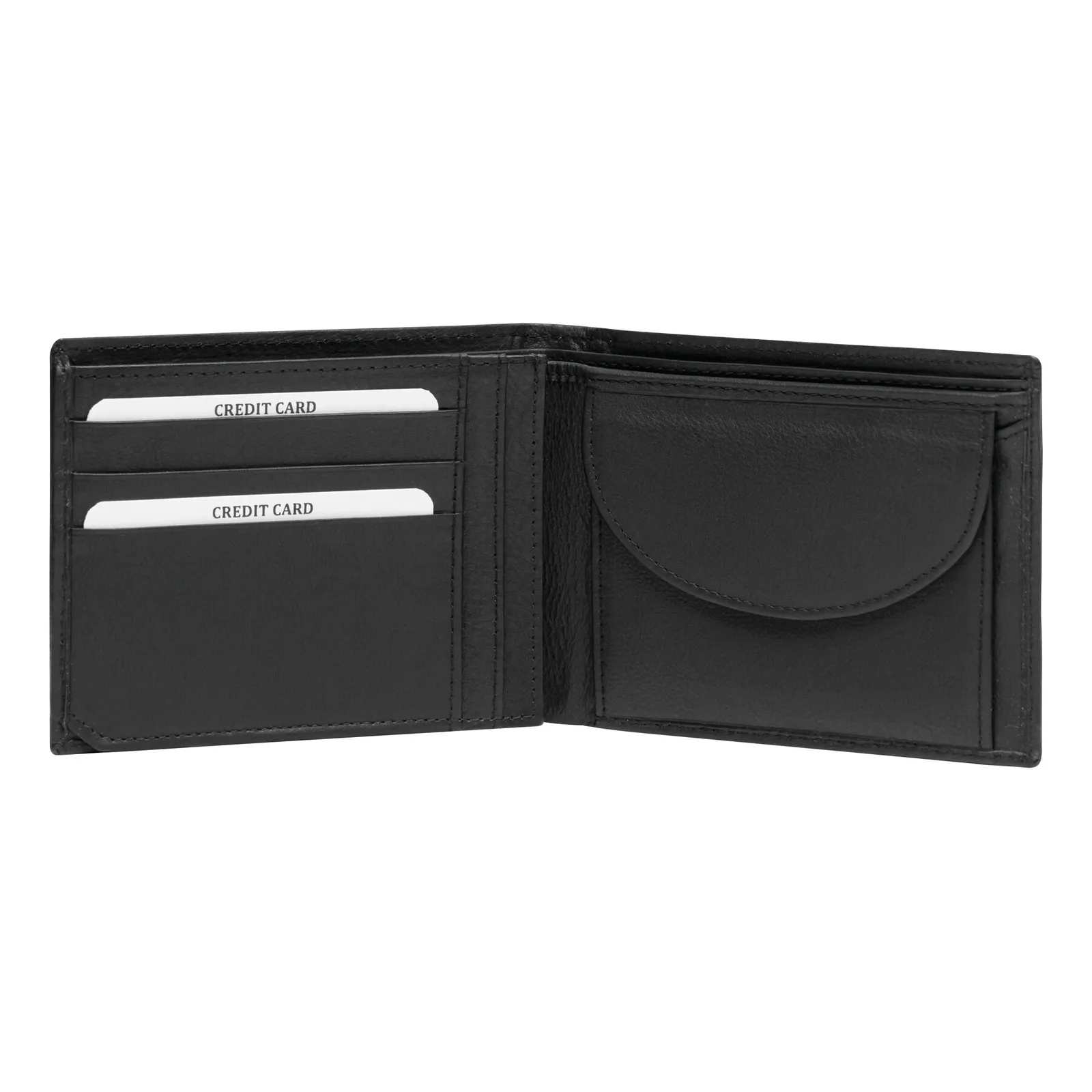 DAX - Echtleder-Geldbörse schwarz, schwarz – Bild 4