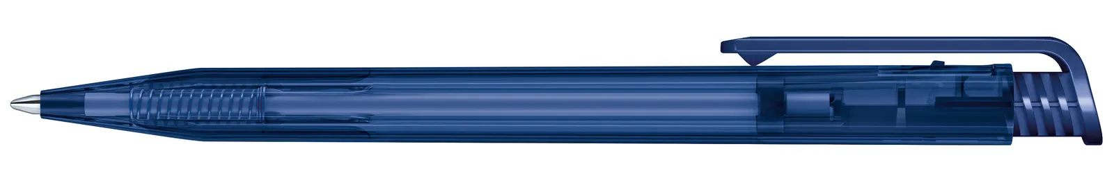 Super Hit Clear Druckkugelschreiber, Blau 2757 – Bild 4