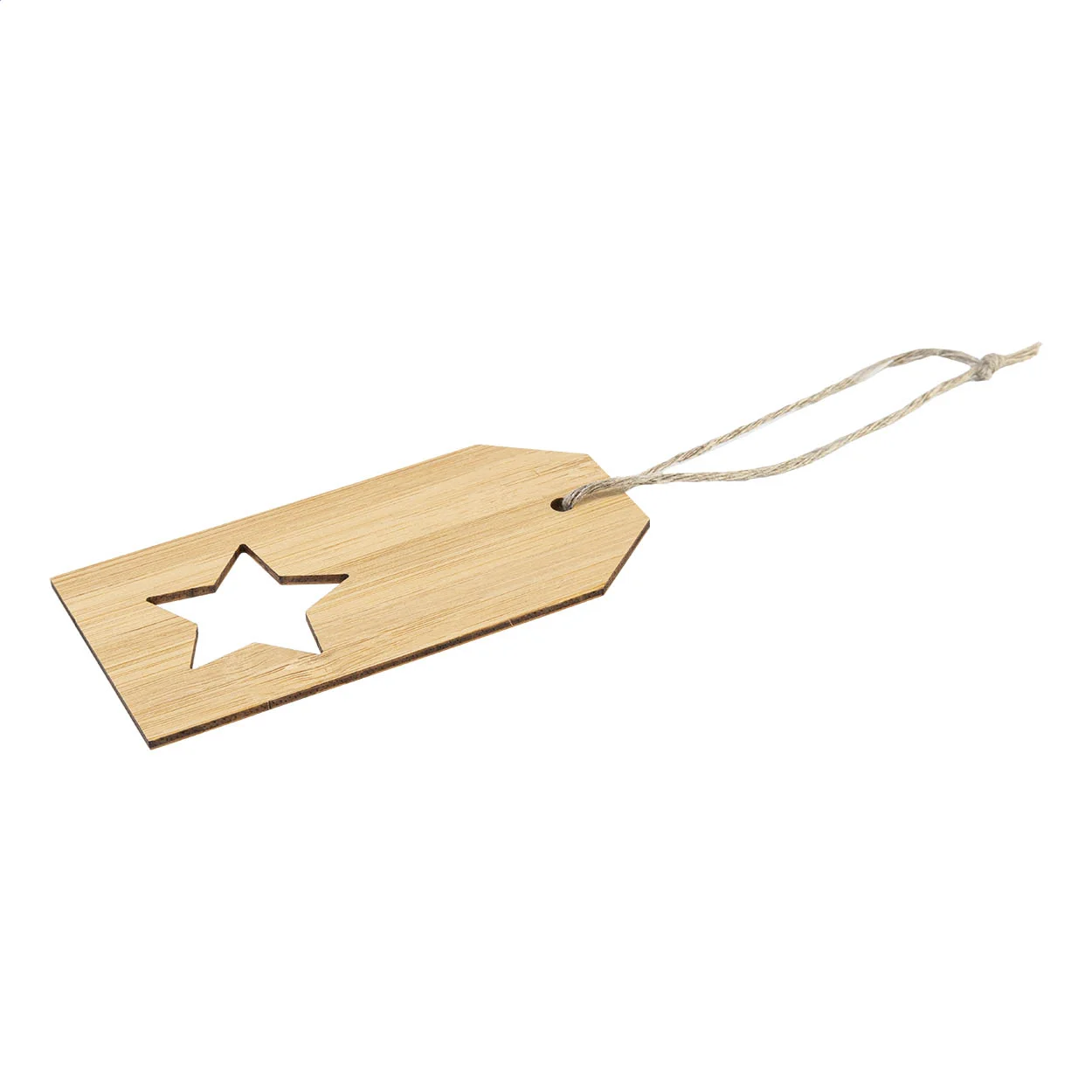 Geschenkanhänger BamTag, Stern, natur – Bild 2
