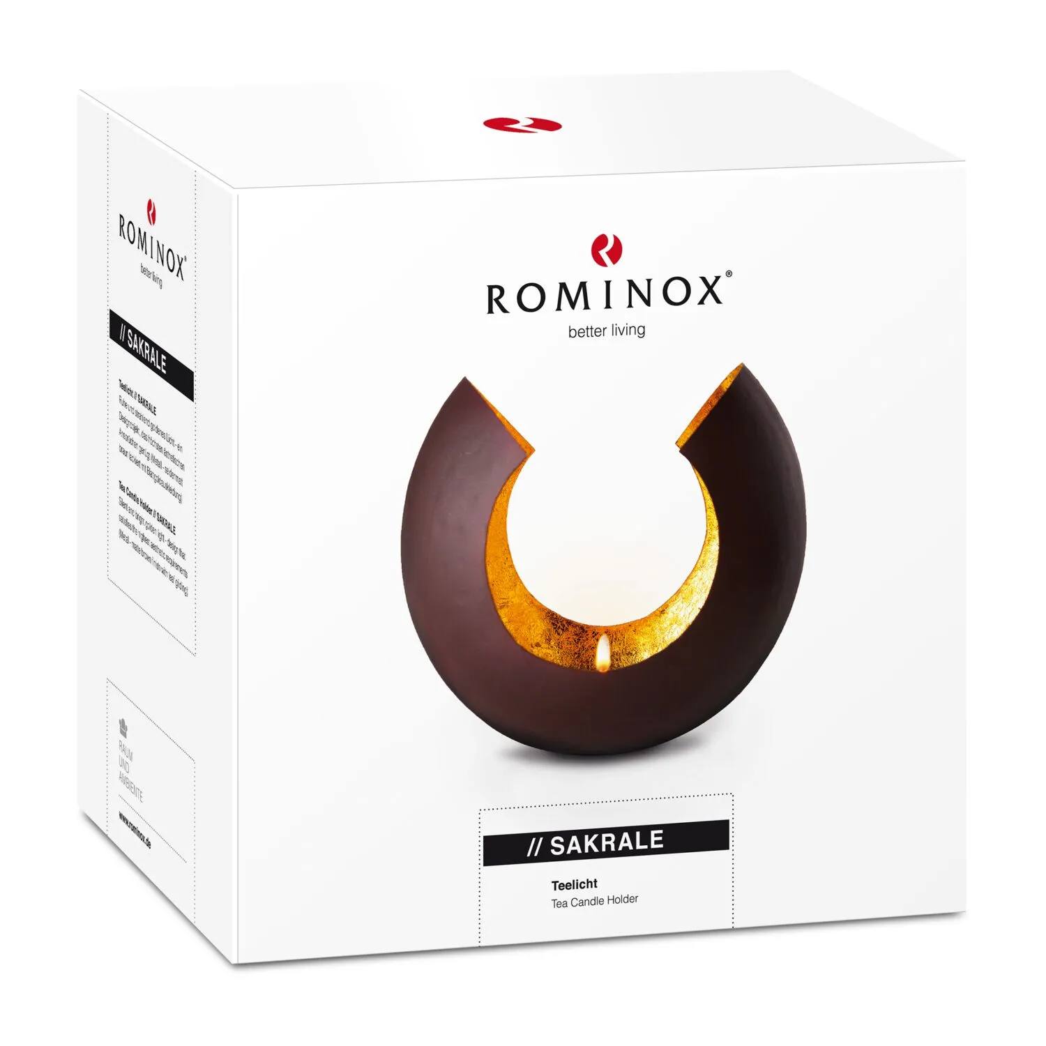 ROMINOX® Teelicht // Sakrale groß, gold – Bild 3