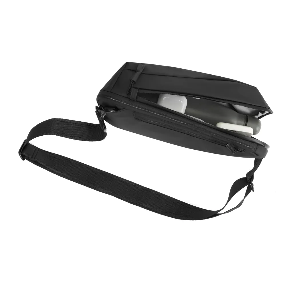 Urban wasserabweisender Sling-Bag, schwarz – Bild 15