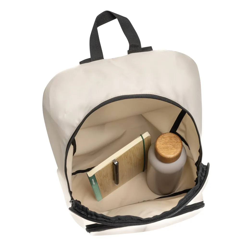 Dillon AWARE™ RPET faltbarer klassischer Rucksack, off white – Bild 5
