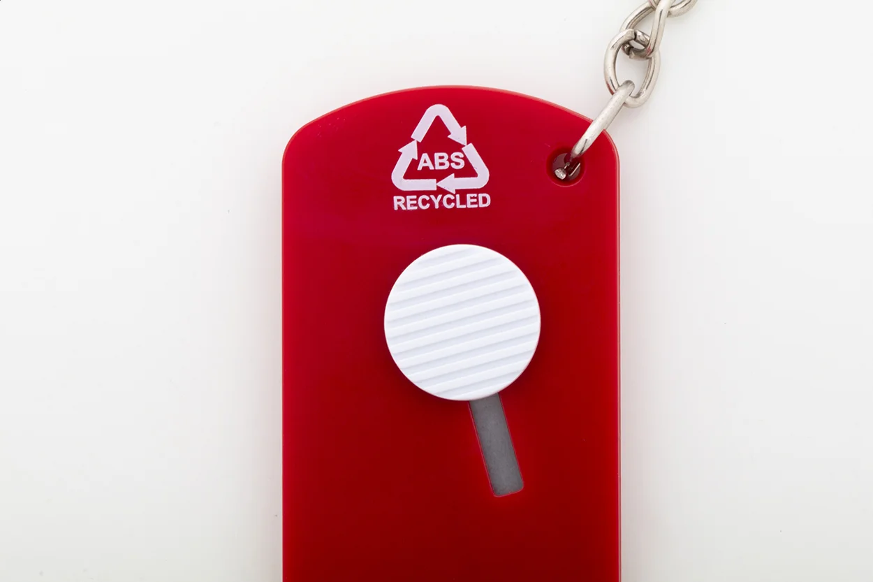 Schlüsselanhänger Parcelo mit Papiermesser, rot – Bild 3
