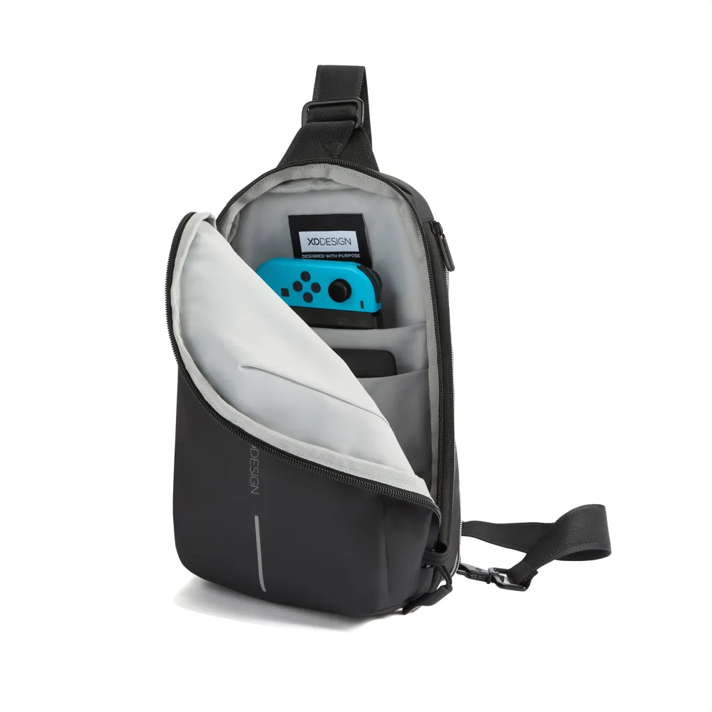 Urban wasserabweisender Sling-Bag, schwarz – Bild 8