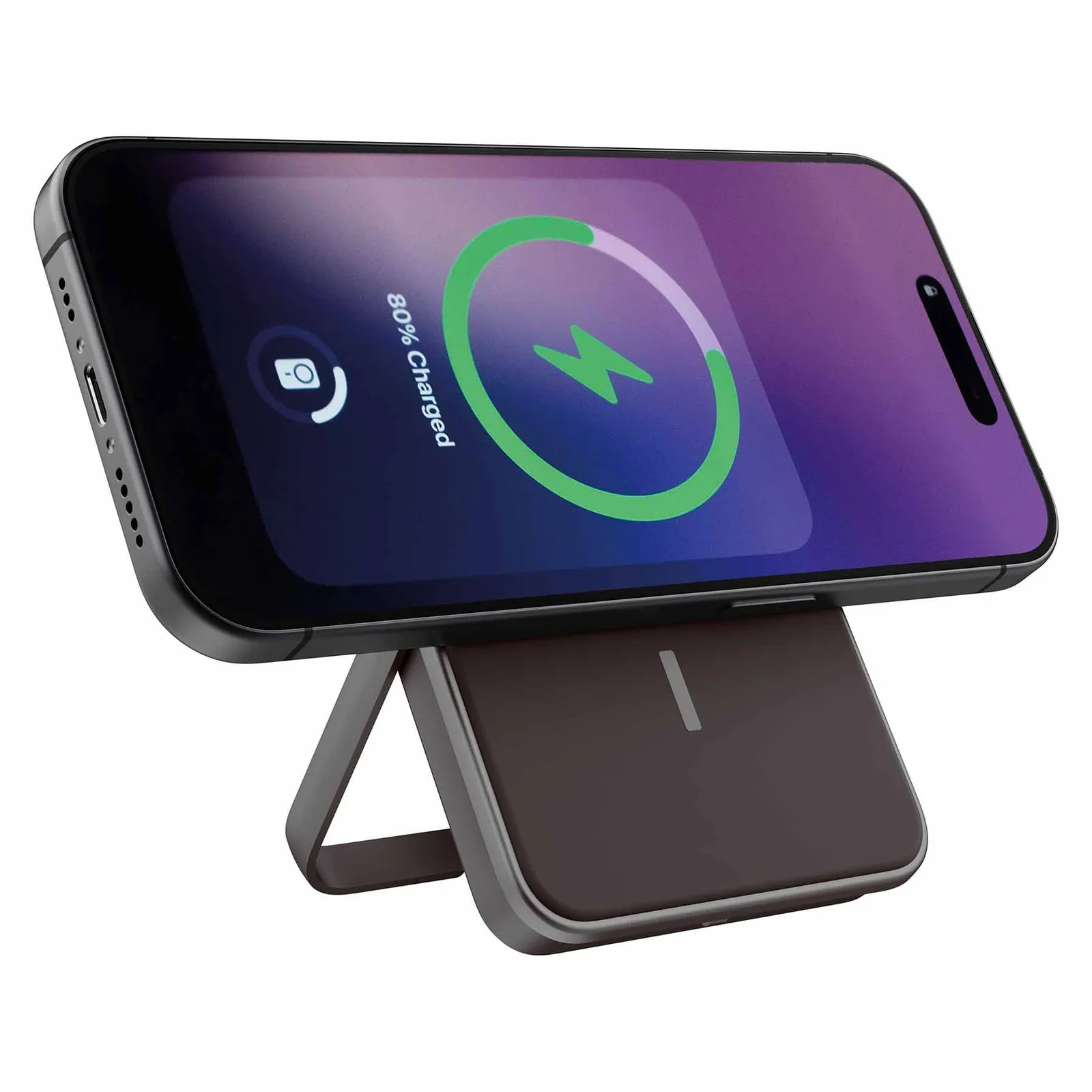 Fresh 'n Rebel Magnetische kabellose Powerbank 5000 mAh, Sturmgrau – Bild 7