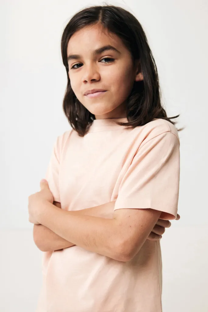 IQONIQ Koli Kids T-Shirt aus recycelter Baumwolle, peach nectar – Bild 7