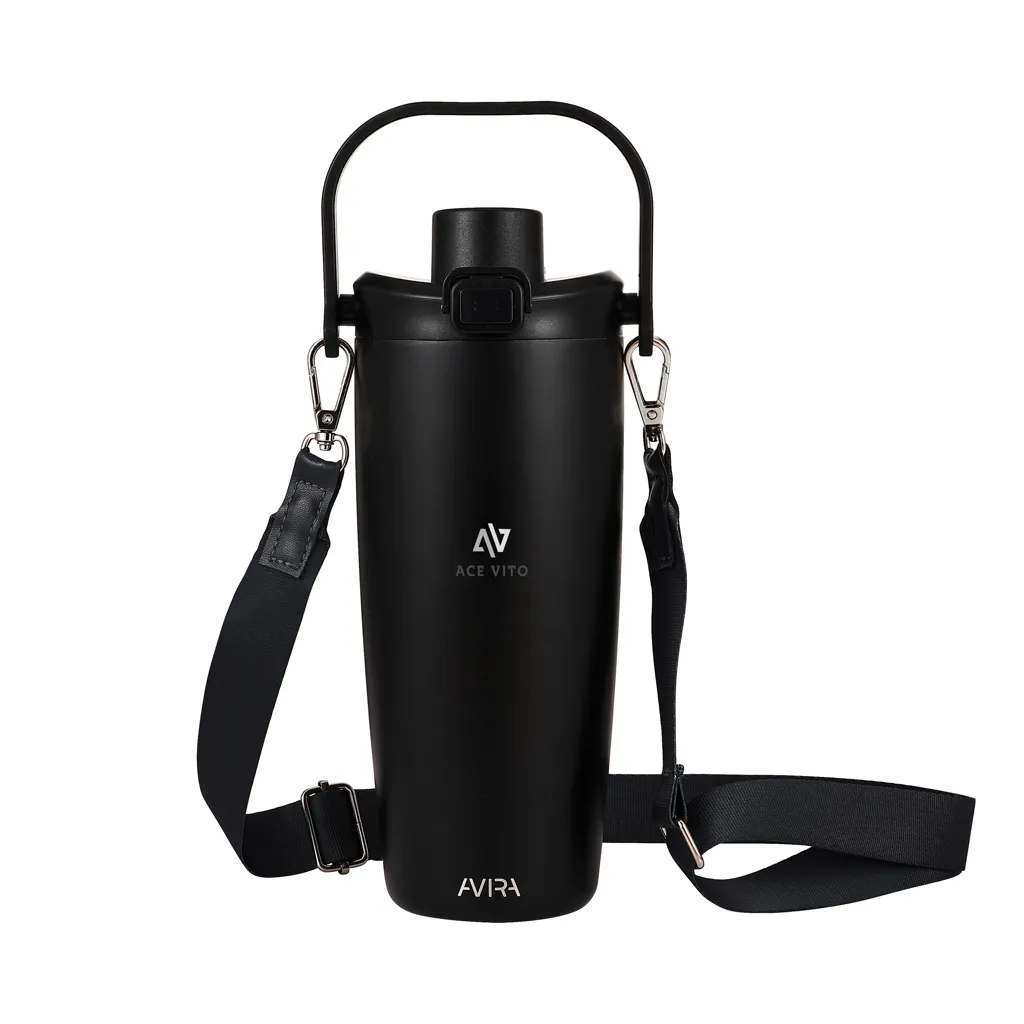 Avira Ayala Crossbody Duosip Becher aus RCS rec. Stahl, schwarz – Bild 9