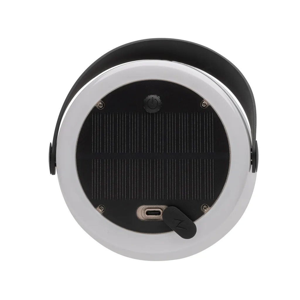 SolarGlow Außenleuchte aus RCS rec. Kunststoff mit USB-Lampe, weiß – Bild 4