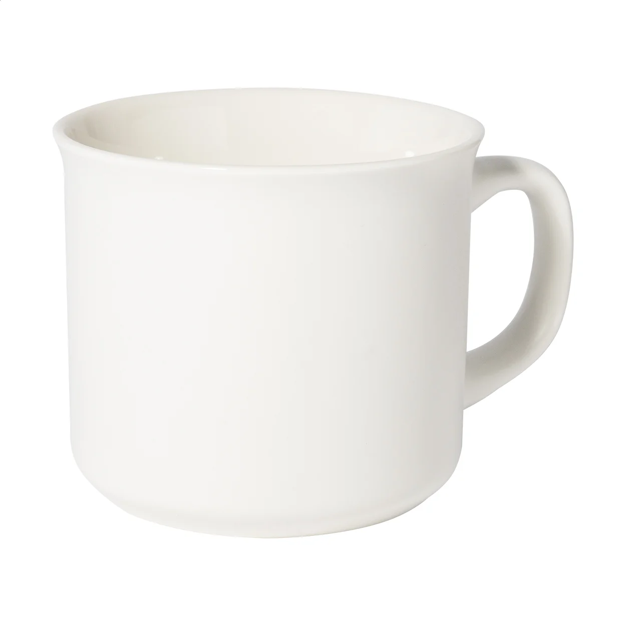 Matter Vintage-Becher Woodstock Flat, weiß – Bild 3