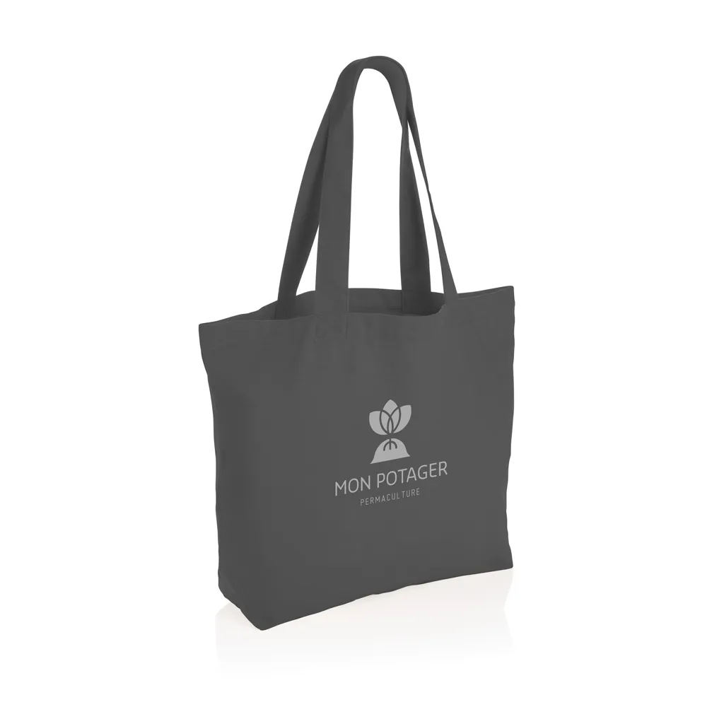 Impact Aware™ 240g/m² rcCanvas Shopper + Tasche, ungefärbt, anthrazit – Bild 4