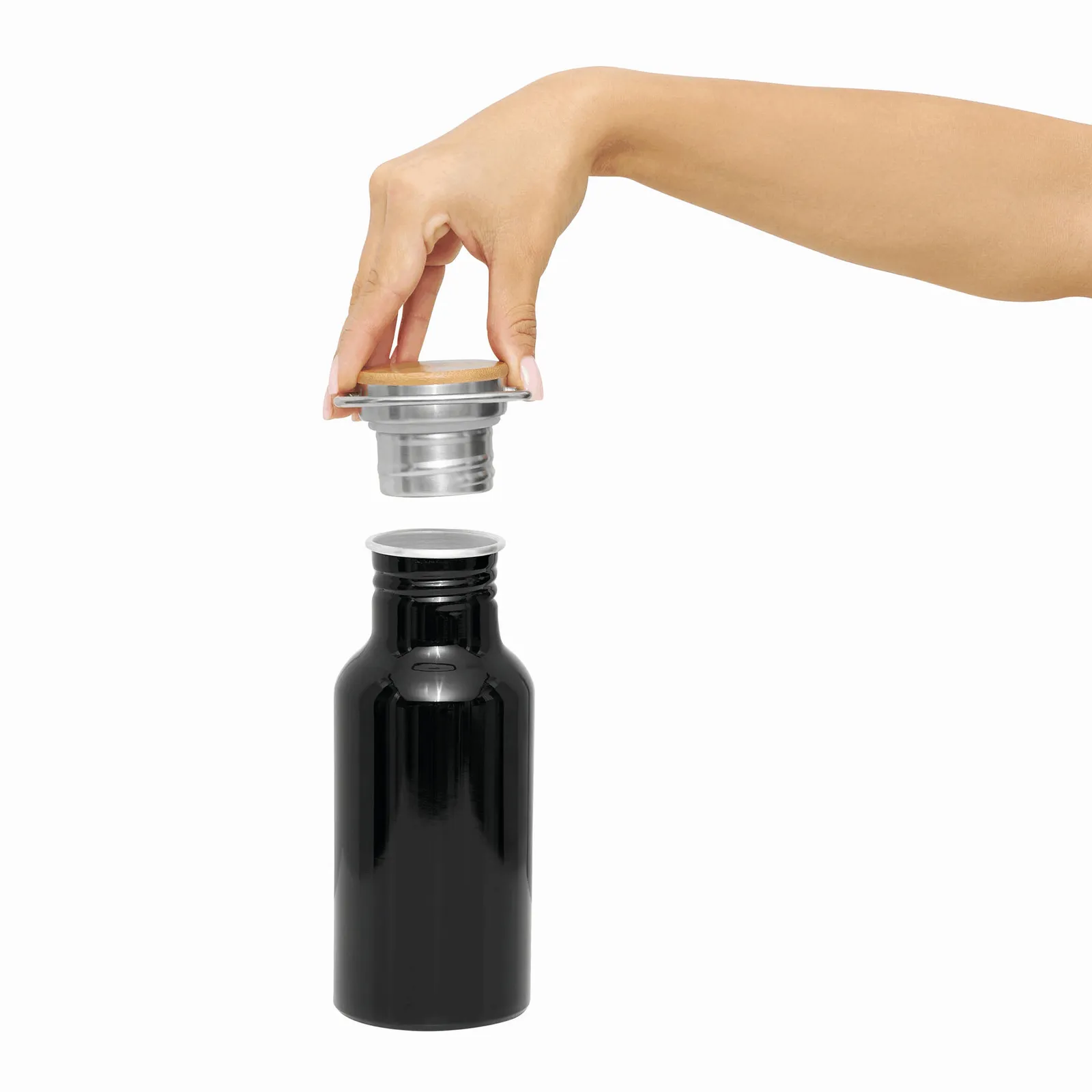 MECOZI TRANSIT - Aluminium Trinkflasche, schwarz – Bild 10